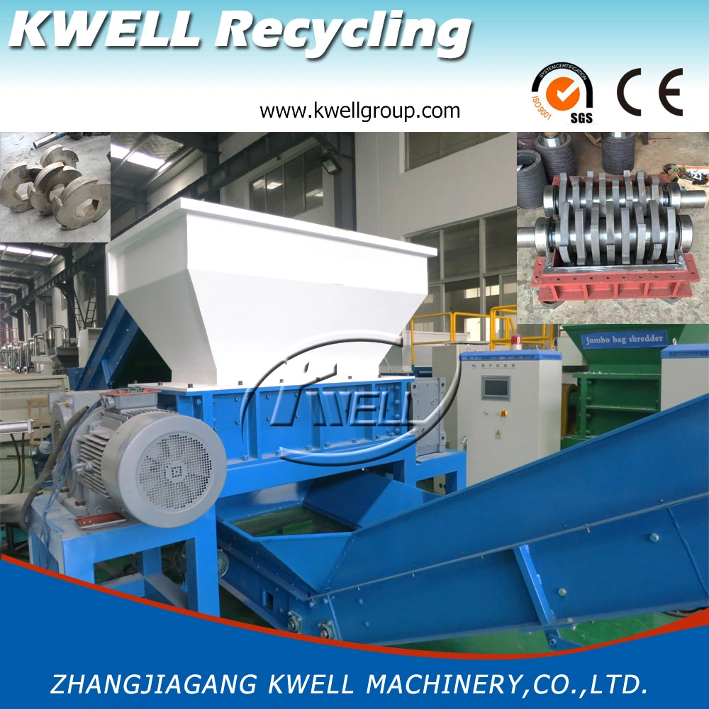 Glass Wood Tire Tyre Plastic Cardboard Metal Rubber Waste Recycling Recycle Wood Double Shaft Shredder Machine