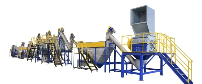 Zig-Zag Label Separator Pet Bottle Recycling Machine