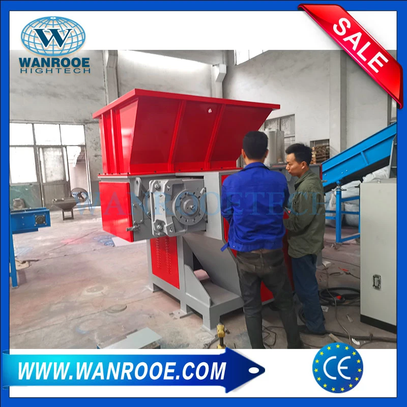 Industrial Single Shaft Waste Scrap Metal Plywood Wood Pallet Plastic PP/PE/HDPE/LDPE/PVC Pipe Shredder Machine