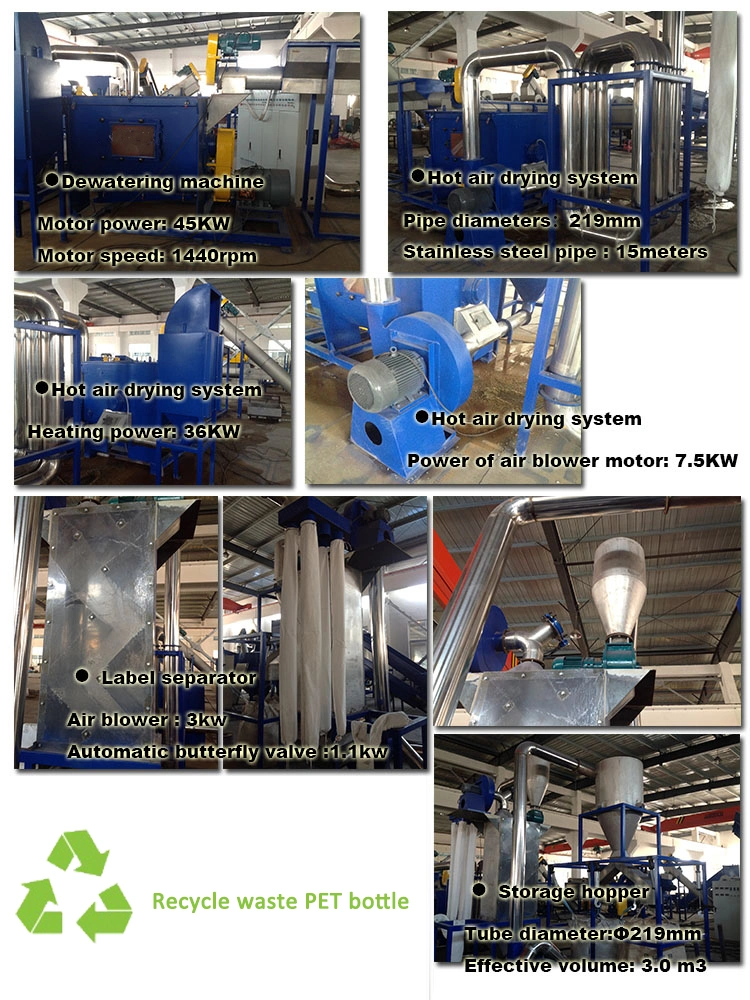 Pet Plastic Flakes/ Bottle Recycling Washing Line